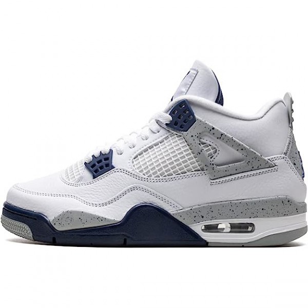 OG Tony Air Jordan 4 Midnight Navy White/Midnight Navy/Light Smoke Grey-Fire Red DH6927-140