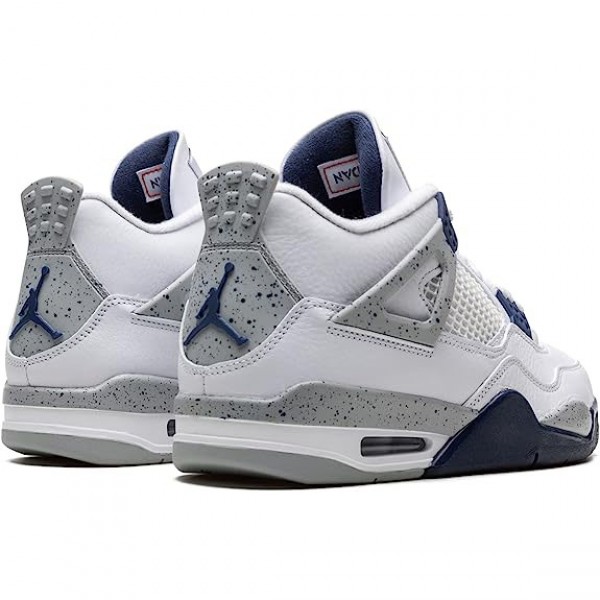 OG Tony Air Jordan 4 Midnight Navy White/Midnight Navy/Light Smoke Grey-Fire Red DH6927-140