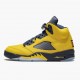 OG Tony Air Jordan 5 Retro Michigan 2019 AmarilloCollege Navy Amarillo/College Navy-Amarillo CQ9541-704