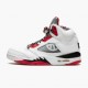 OG Tony Air Jordan 5 Retro Quai 54 2021 White/University Red/Black DJ7903-106