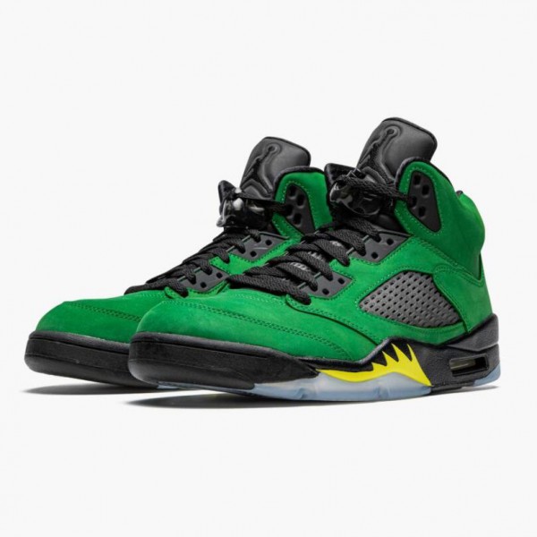 OG Tony Air Jordan 5 Retro SE Oregon Green Yellow Apple Green/Black/Yellow Strike/Black CK6631-307