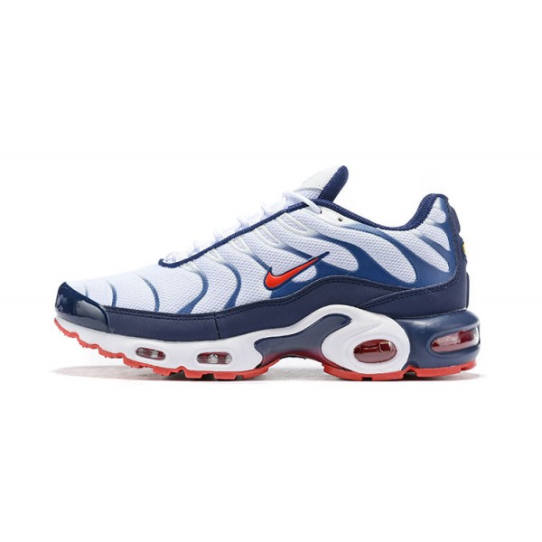 OG Tony (M) Nike Air Max Plus Tn QS White Blue and Red Sneakers