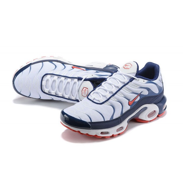 OG Tony (M) Nike Air Max Plus Tn QS White Blue and Red Sneakers