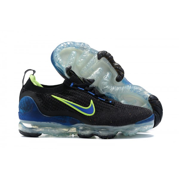 OG Tony (W/M) Nike Air VaporMax 2021 Flyknit Black Green and Blue Sneakers