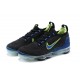 OG Tony (W/M) Nike Air VaporMax 2021 Flyknit Black Green and Blue Sneakers