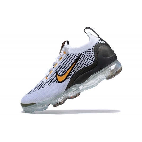 OG Tony (W/M) Nike Air VaporMax 2021 Flyknit White Yellow and Black Sneakers