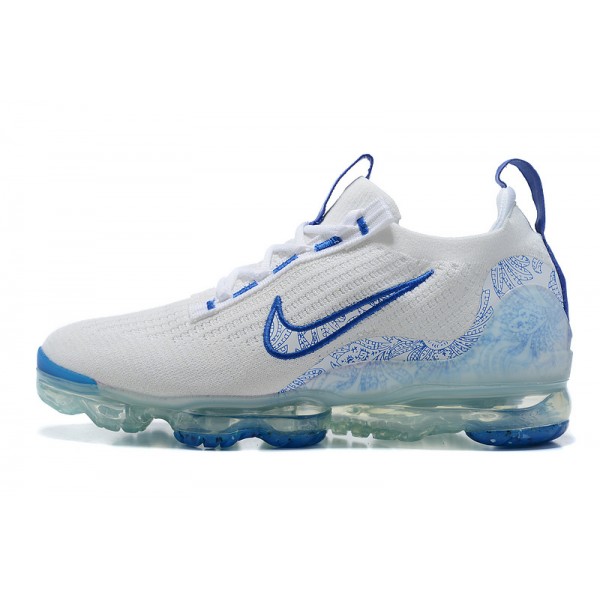 OG Tony (W/M) Nike Air VaporMax 2021 Flyknit White and Blue Sneakers