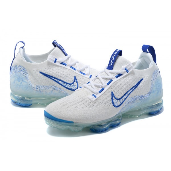 OG Tony (W/M) Nike Air VaporMax 2021 Flyknit White and Blue Sneakers