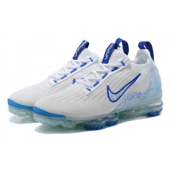 OG Tony (W/M) Nike Air VaporMax 2021 Flyknit White and Blue Sneakers