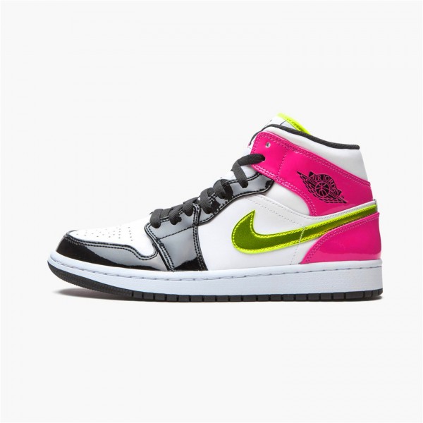 OG Tony Jordan 1 Mid White Black Cyber Pink