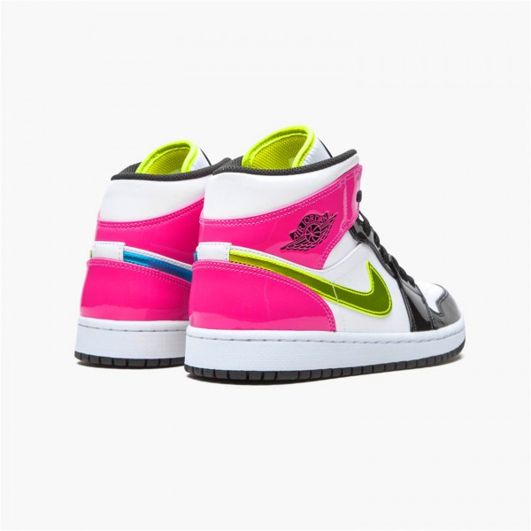 OG Tony Jordan 1 Mid White Black Cyber Pink