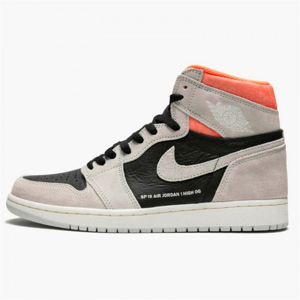 OG Tony Jordan 1 Retro High Neutral Grey Hyper Crimson