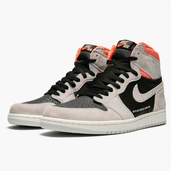 OG Tony Jordan 1 Retro High Neutral Grey Hyper Crimson