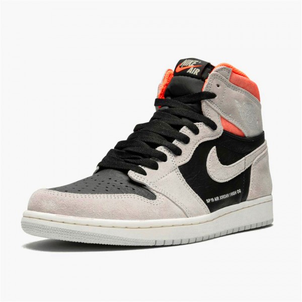 OG Tony Jordan 1 Retro High Neutral Grey Hyper Crimson