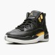 OG Tony Jordan 12 Retro Black Metallic Gold White (W)