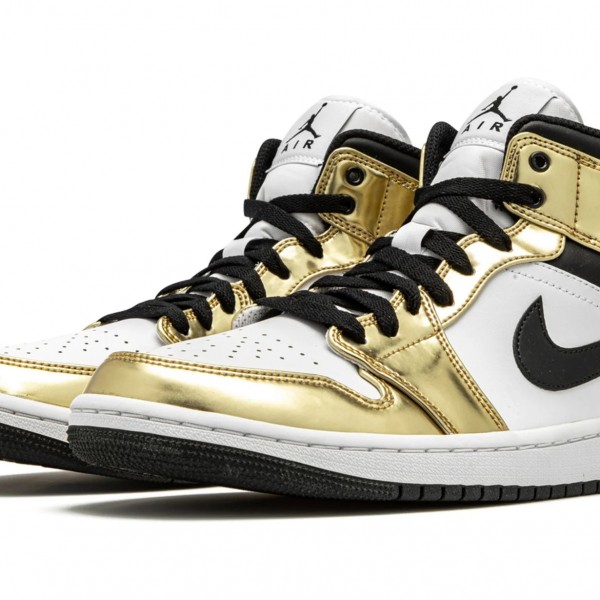 Nike Air Jordan 1 (M) Mid Metallic Gold Dc1419-700 Shoes