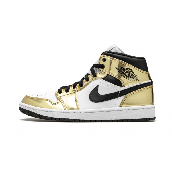 Nike Air Jordan 1 (M) Mid Metallic Gold Dc1419-700 Shoes