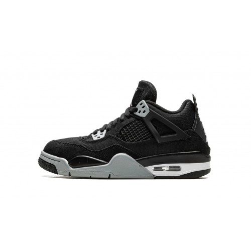 Nike Air Jordan 4 (GS) Black Canvas DV0553-006 Shoes