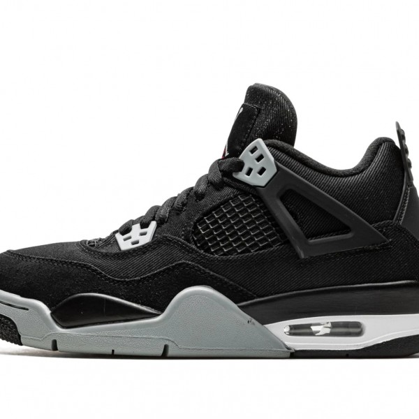 High Quality Nike Air Jordan 4 (GS) Black Canvas DV0553-006 Shoes