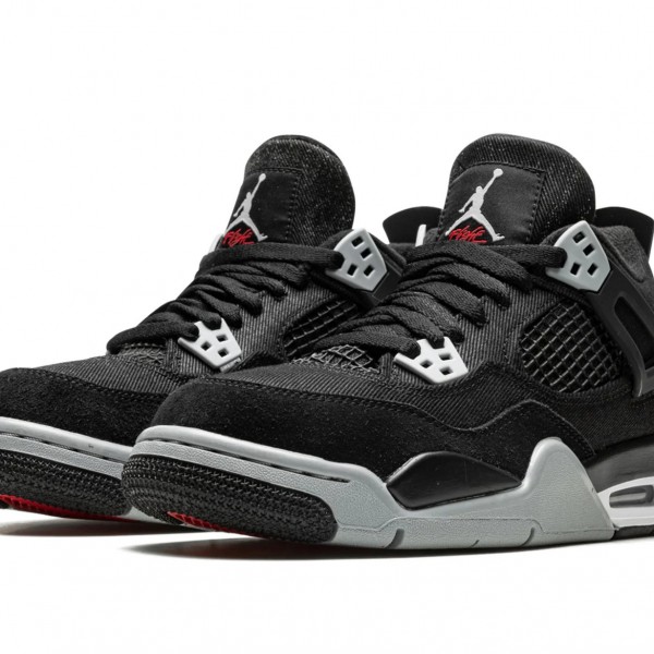 High Quality Nike Air Jordan 4 (GS) Black Canvas DV0553-006 Shoes