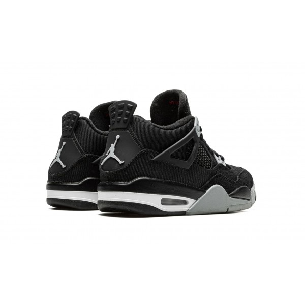 Nike Air Jordan 4 (GS) Black Canvas DV0553-006 Shoes