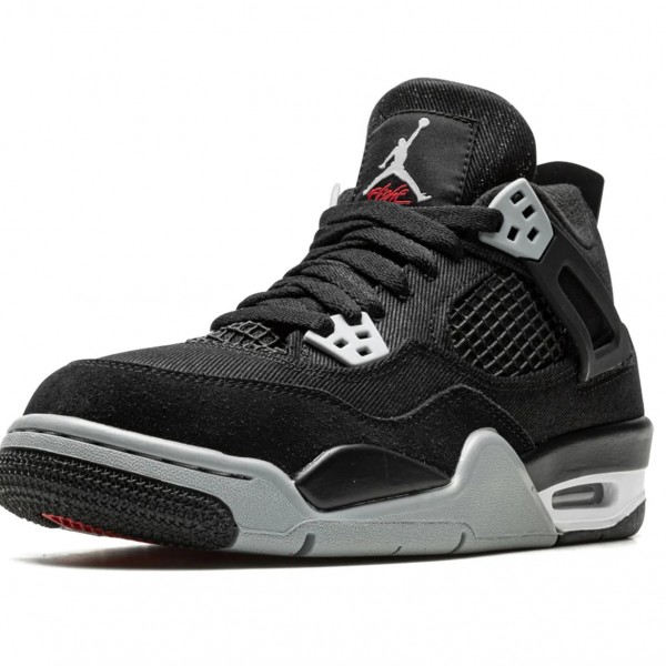 High Quality Nike Air Jordan 4 (GS) Black Canvas DV0553-006 Shoes