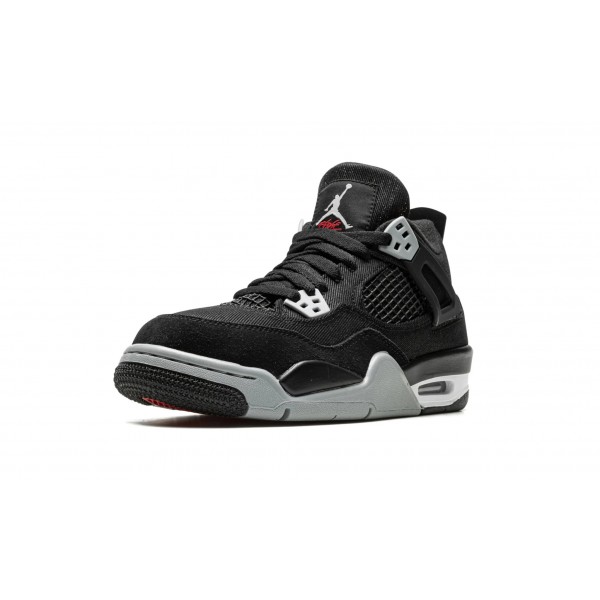 Nike Air Jordan 4 (GS) Black Canvas DV0553-006 Shoes