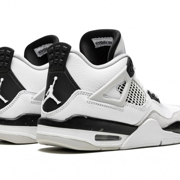 Shop Nike Air Jordan 4 (GS) Military Black Shoes 408452-111 AJ4 Sneakers Factory Outlet