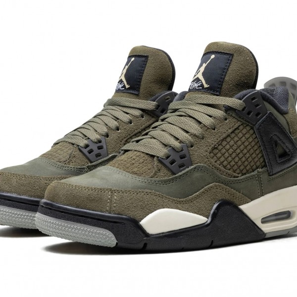 Shop Nike Air Jordan 4 (GS)Olive FB9928-200 Shoes Free Shipping