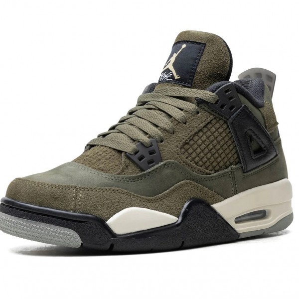 Shop Nike Air Jordan 4 (GS)Olive FB9928-200 Shoes Free Shipping